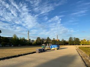 堀之内公園のイベントの後片付け