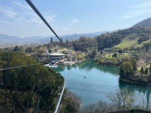 ジップラインのスタート前の景色