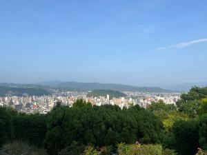 総合公園展望広場からのお城山