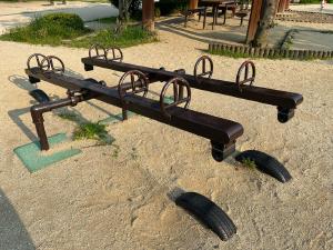 道後公園のシーソー