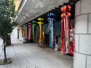 椿の湯の七夕飾り