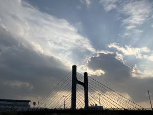 中央公園入り口の橋